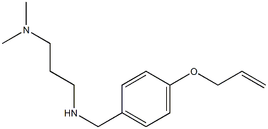 [3-(dimethylamino)propyl]({[4-(prop-2-en-1-yloxy)phenyl]methyl})amine 结构式