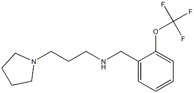 [3-(pyrrolidin-1-yl)propyl]({[2-(trifluoromethoxy)phenyl]methyl})amine 结构式