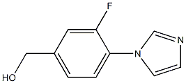 3-氟-4-(1H-咪唑-1-基)苯基]甲醇 结构式