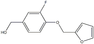 [3-fluoro-4-(furan-2-ylmethoxy)phenyl]methanol 结构式