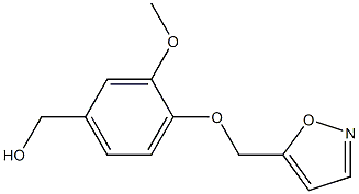 [3-methoxy-4-(1,2-oxazol-5-ylmethoxy)phenyl]methanol 结构式