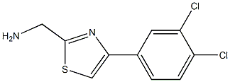 [4-(3,4-dichlorophenyl)-1,3-thiazol-2-yl]methanamine 结构式