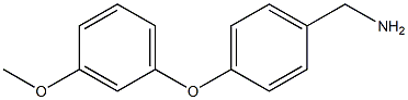 [4-(3-methoxyphenoxy)phenyl]methanamine 结构式