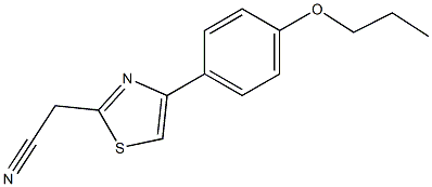 [4-(4-propoxyphenyl)-1,3-thiazol-2-yl]acetonitrile 结构式