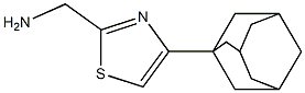 [4-(adamantan-1-yl)-1,3-thiazol-2-yl]methanamine 结构式