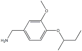 [4-(butan-2-yloxy)-3-methoxyphenyl]methanamine 结构式