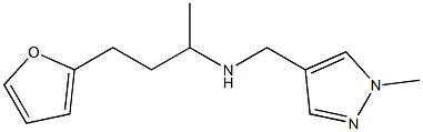 [4-(furan-2-yl)butan-2-yl][(1-methyl-1H-pyrazol-4-yl)methyl]amine 结构式