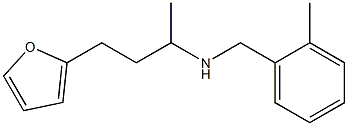 [4-(furan-2-yl)butan-2-yl][(2-methylphenyl)methyl]amine 结构式