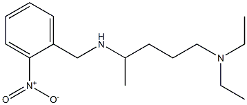 [5-(diethylamino)pentan-2-yl][(2-nitrophenyl)methyl]amine 结构式