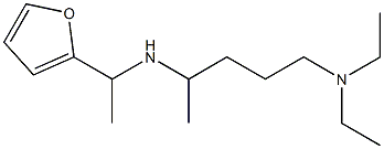 [5-(diethylamino)pentan-2-yl][1-(furan-2-yl)ethyl]amine 结构式