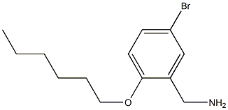 [5-bromo-2-(hexyloxy)phenyl]methanamine 结构式