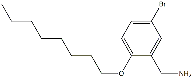 [5-bromo-2-(octyloxy)phenyl]methanamine 结构式