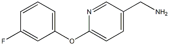 [6-(3-fluorophenoxy)pyridin-3-yl]methylamine 结构式