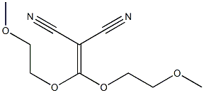 [bis(2-methoxyethoxy)methylene]malononitrile 结构式