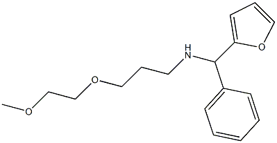 [furan-2-yl(phenyl)methyl][3-(2-methoxyethoxy)propyl]amine 结构式