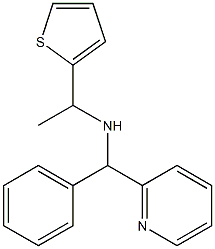 [phenyl(pyridin-2-yl)methyl][1-(thiophen-2-yl)ethyl]amine 结构式