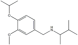 {[3-methoxy-4-(propan-2-yloxy)phenyl]methyl}(3-methylbutan-2-yl)amine 结构式