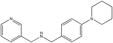 {[4-(piperidin-1-yl)phenyl]methyl}(pyridin-3-ylmethyl)amine 结构式