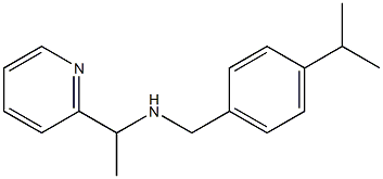 {[4-(propan-2-yl)phenyl]methyl}[1-(pyridin-2-yl)ethyl]amine 结构式