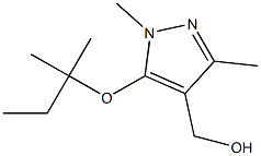 {1,3-dimethyl-5-[(2-methylbutan-2-yl)oxy]-1H-pyrazol-4-yl}methanol 结构式