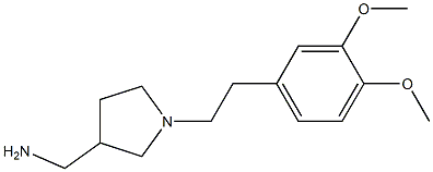 {1-[2-(3,4-dimethoxyphenyl)ethyl]pyrrolidin-3-yl}methylamine 结构式