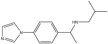 {1-[4-(1H-imidazol-1-yl)phenyl]ethyl}(2-methylpropyl)amine 结构式