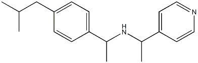 {1-[4-(2-methylpropyl)phenyl]ethyl}[1-(pyridin-4-yl)ethyl]amine 结构式