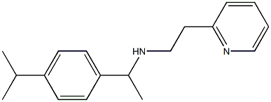 {1-[4-(propan-2-yl)phenyl]ethyl}[2-(pyridin-2-yl)ethyl]amine 结构式