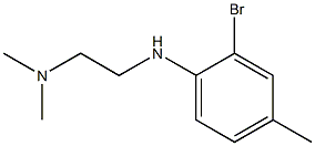 {2-[(2-bromo-4-methylphenyl)amino]ethyl}dimethylamine 结构式