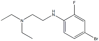 {2-[(4-bromo-2-fluorophenyl)amino]ethyl}diethylamine 结构式