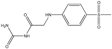 {2-[(4-methanesulfonylphenyl)amino]acetyl}urea 结构式