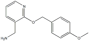 {2-[(4-methoxyphenyl)methoxy]pyridin-3-yl}methanamine 结构式