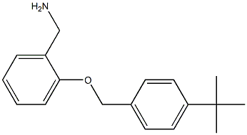 {2-[(4-tert-butylphenyl)methoxy]phenyl}methanamine 结构式