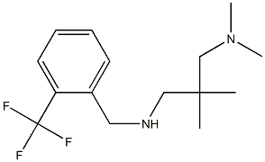 {2-[(dimethylamino)methyl]-2-methylpropyl}({[2-(trifluoromethyl)phenyl]methyl})amine 结构式