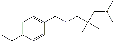 {2-[(dimethylamino)methyl]-2-methylpropyl}[(4-ethylphenyl)methyl]amine 结构式