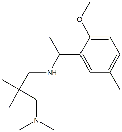 {2-[(dimethylamino)methyl]-2-methylpropyl}[1-(2-methoxy-5-methylphenyl)ethyl]amine 结构式