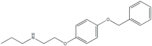 {2-[4-(benzyloxy)phenoxy]ethyl}(propyl)amine 结构式