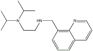 {2-[bis(propan-2-yl)amino]ethyl}(quinolin-8-ylmethyl)amine 结构式