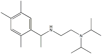 {2-[bis(propan-2-yl)amino]ethyl}[1-(2,4,5-trimethylphenyl)ethyl]amine 结构式
