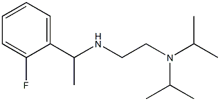 {2-[bis(propan-2-yl)amino]ethyl}[1-(2-fluorophenyl)ethyl]amine 结构式