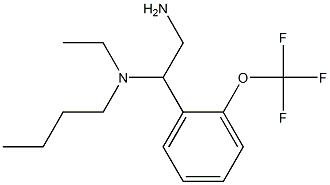 {2-amino-1-[2-(trifluoromethoxy)phenyl]ethyl}(butyl)ethylamine 结构式