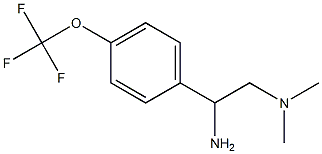 {2-amino-2-[4-(trifluoromethoxy)phenyl]ethyl}dimethylamine 结构式