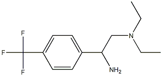 {2-amino-2-[4-(trifluoromethyl)phenyl]ethyl}diethylamine 结构式