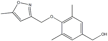 {3,5-dimethyl-4-[(5-methyl-1,2-oxazol-3-yl)methoxy]phenyl}methanol 结构式