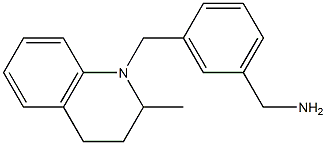 {3-[(2-methyl-1,2,3,4-tetrahydroquinolin-1-yl)methyl]phenyl}methanamine 结构式