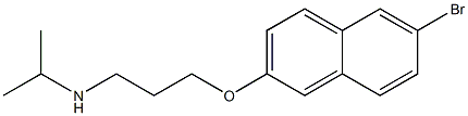 {3-[(6-bromonaphthalen-2-yl)oxy]propyl}(propan-2-yl)amine 结构式