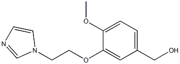 {3-[2-(1H-imidazol-1-yl)ethoxy]-4-methoxyphenyl}methanol 结构式