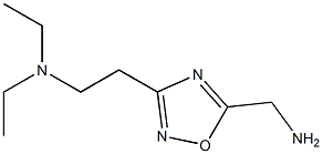 {3-[2-(diethylamino)ethyl]-1,2,4-oxadiazol-5-yl}methanamine 结构式