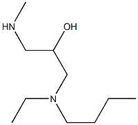 {3-[butyl(ethyl)amino]-2-hydroxypropyl}(methyl)amine 结构式