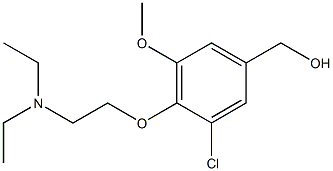 {3-chloro-4-[2-(diethylamino)ethoxy]-5-methoxyphenyl}methanol 结构式